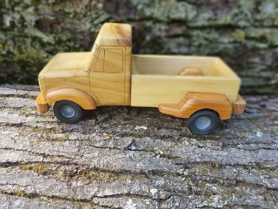 wooden pickup truck toy