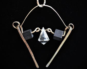 Green Garnet Tear Drop Necklace