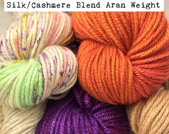 Silk/Cashmere Blend Aran Weight Yarn