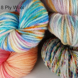 3 y 8 ply Merino/Border Leicester