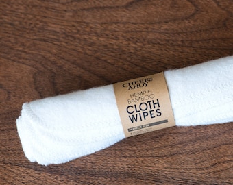Hemp + Bamboo WIPES, soft and eco-friendly, family cloth
