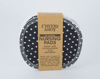 Reusable NURSING PADS 2 pairs, washable