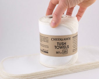 Tush Towels • Reusable Toilet Tissue • Family Cloth