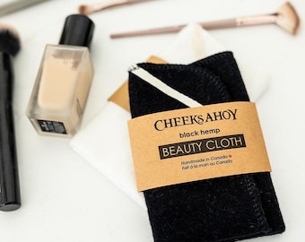 Beauty Cloth, hemp and bamboo, facial cloth, wash cloth, makeup wipe, oil cleansing