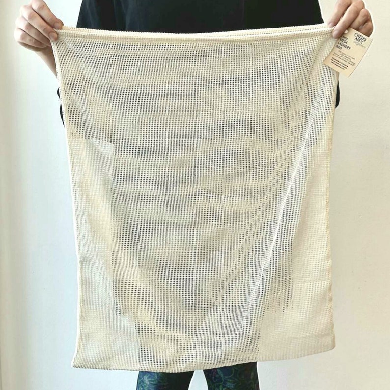 Mesh Laundry Bag JUMBO Organic Cotton for washing delicates image 4