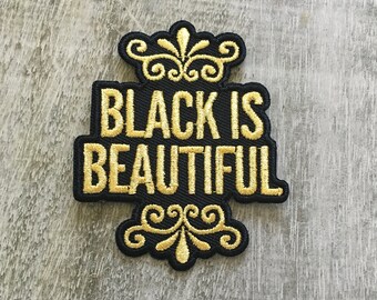 Black Is Beautiful iron-on patch | Melanin Patch | BLM Patch | Black Life Matter Patch | Black own | Black Life Matter Patch | Black Power