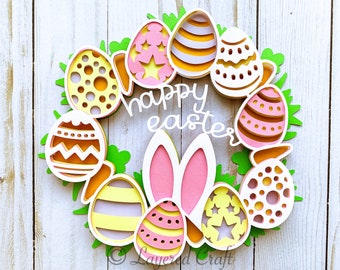 Download Easter Wreath Svg Etsy