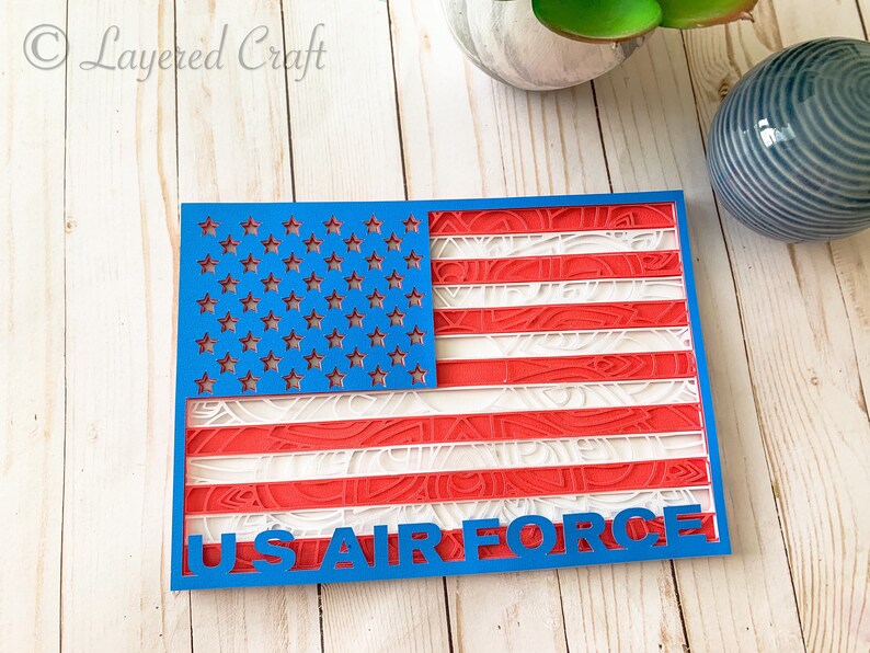 Download 3D Air Force American Flag Mandala Layered Digital Cut ...