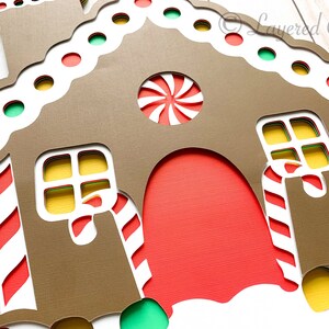 3D Gingerbread House Mandala Layered Digital Cut File - Etsy