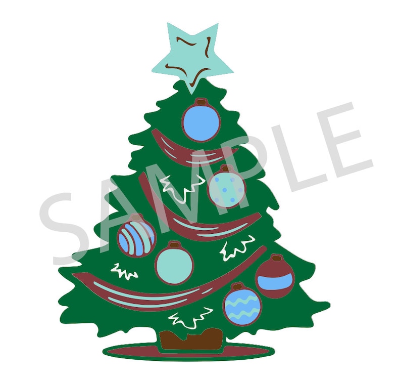 Download 3D Christmas Tree Mandala Layered Digital Cut File | Etsy