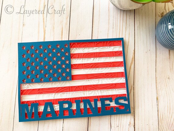 Download 3d Marines American Flag Mandala Layered Digital Cut File Etsy
