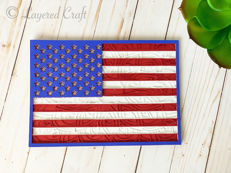 Download 3D American Flag Mandala Layered Digital Cut File | Etsy