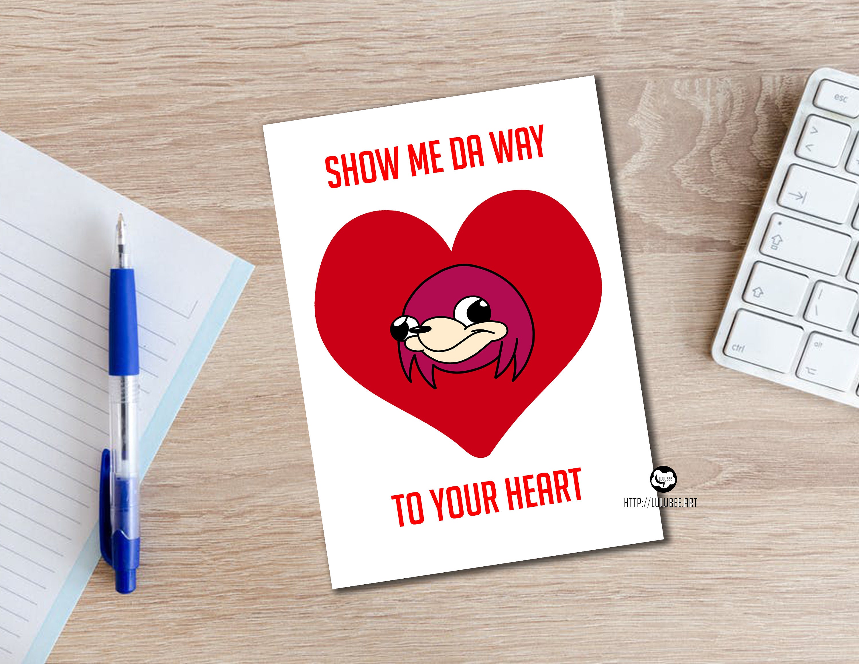 Ugandan Knuckles Knuckles Meme Card Printable Meme Card Etsy