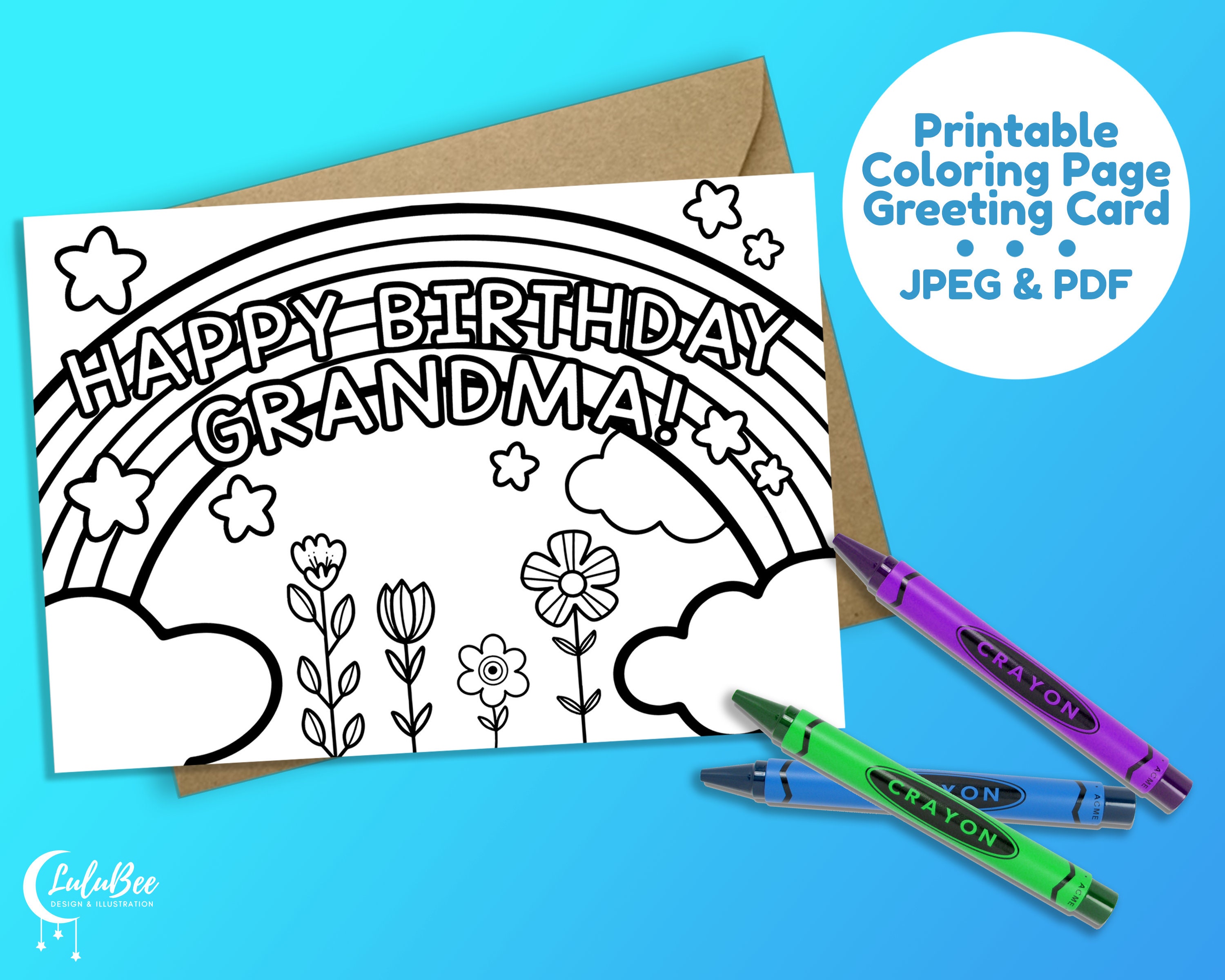 Greeting Card Coloring Pages