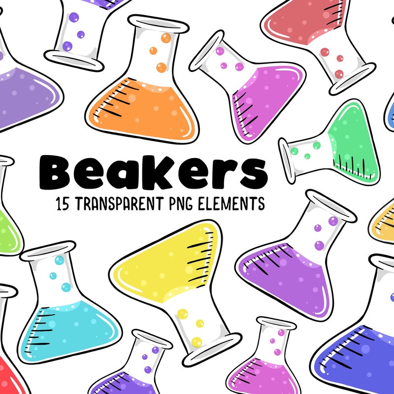 Science Beakers Stickers - Etsy