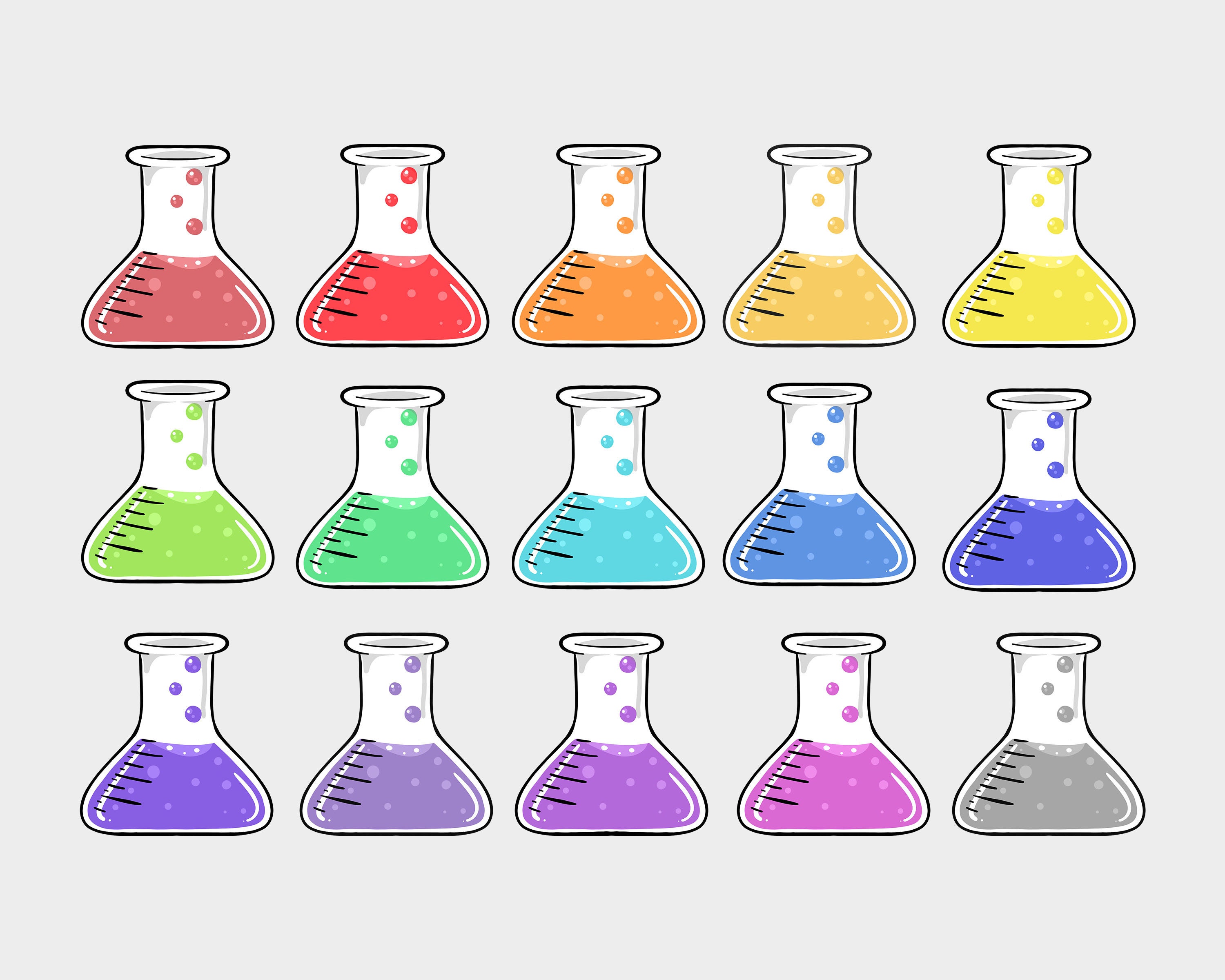 Test Tubes And Beakers Clipart School