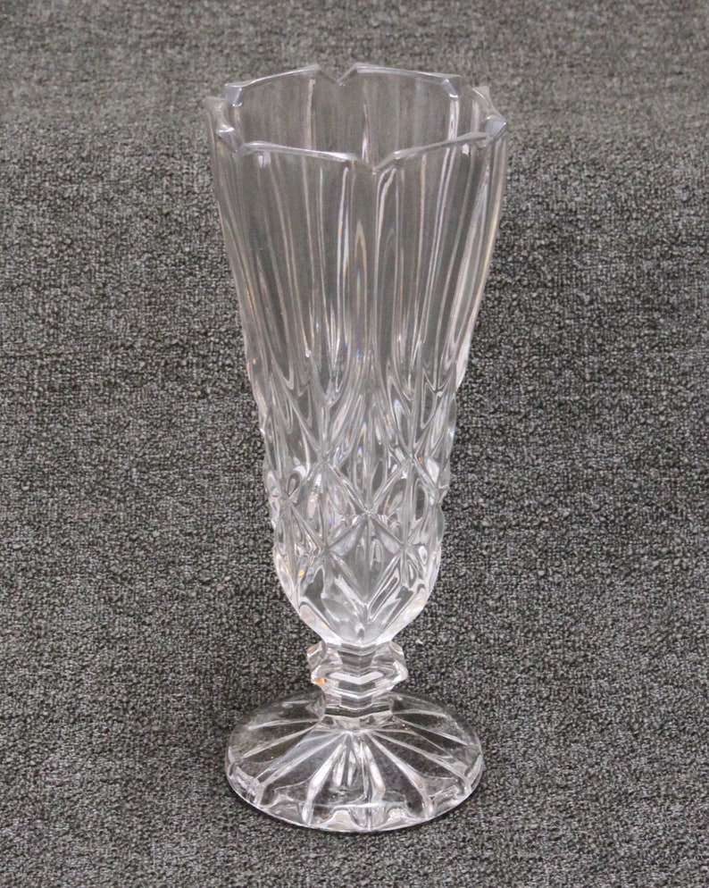 Vintage 1980s Lead Crystal Vase West Germany 71/2 High Etsy