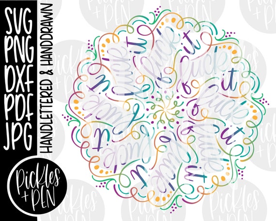 Download F Word Mandala Cuss Word Svg Mandala Svg Fuck It Etsy