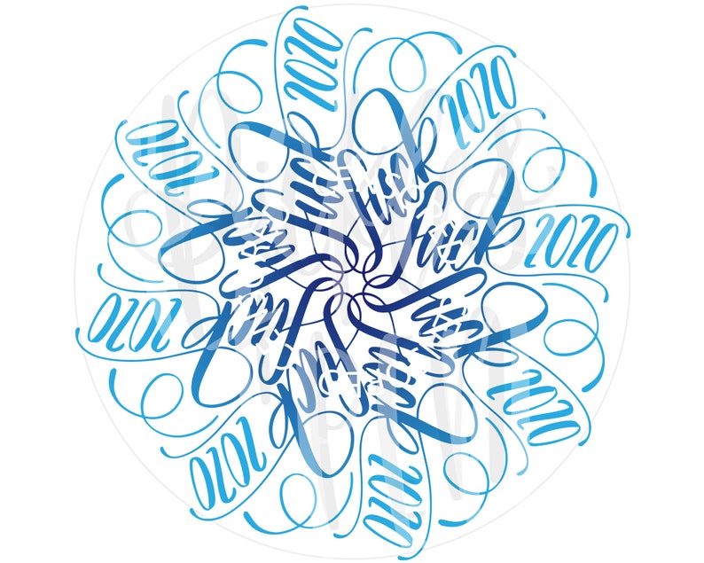 Download Snowflake mandala svg ornament cut file fuck 2020 | Etsy