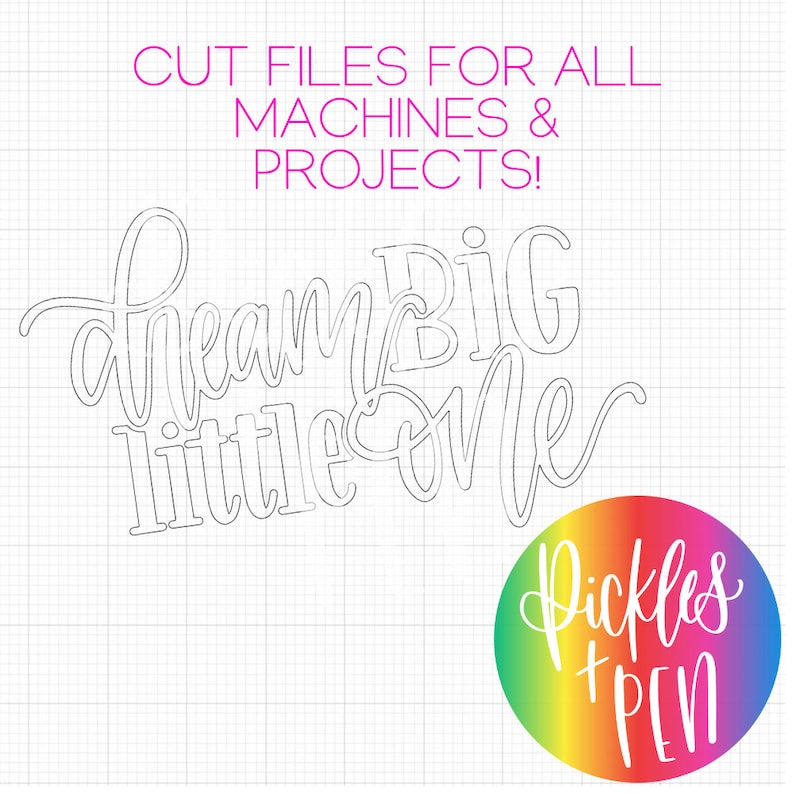 Download Dream big little one svg dream big sign svg kids room sign ...
