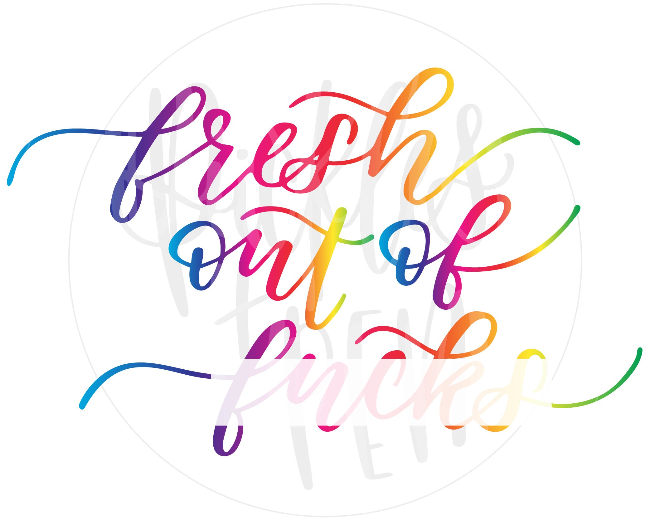Download Cuss Word SVG Fresh Out of Fucks Hand Lettered File F | Etsy