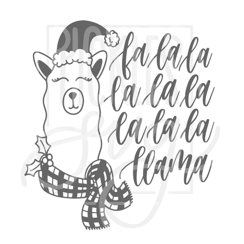 Download Fa La La Llama Christmas Llama SVG Christmas Carols | Etsy