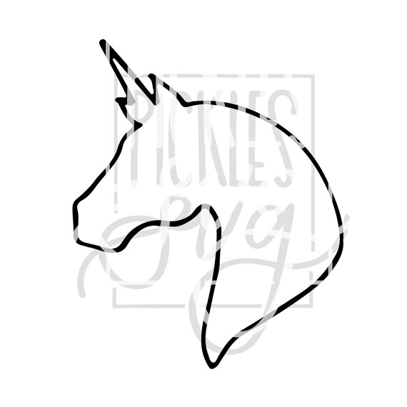 Free Free Unicorn Head Outline Svg 921 SVG PNG EPS DXF File