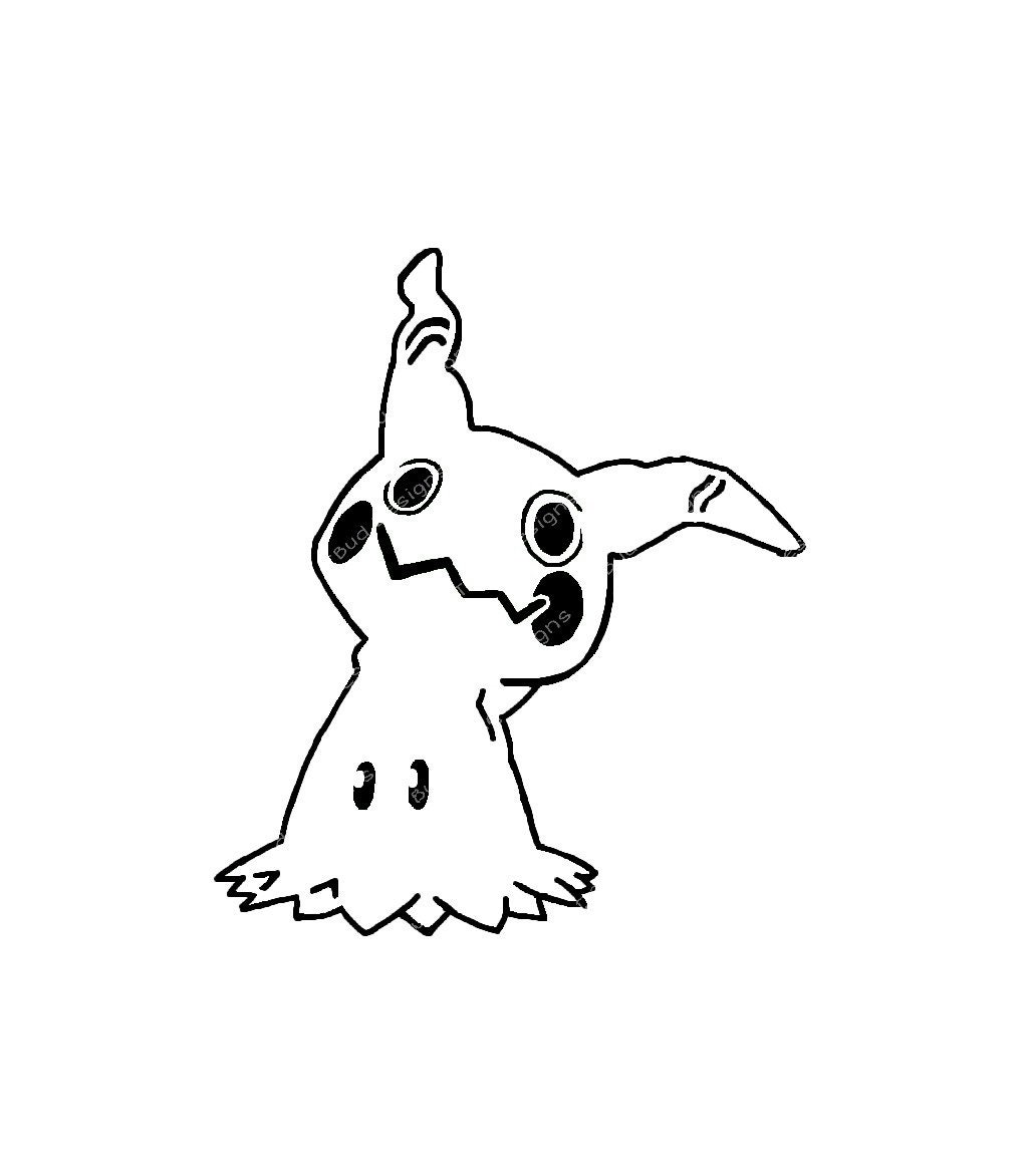 Mimikyu Inspired Vinyl Stickerweirdcore Pokemon -  Hong Kong