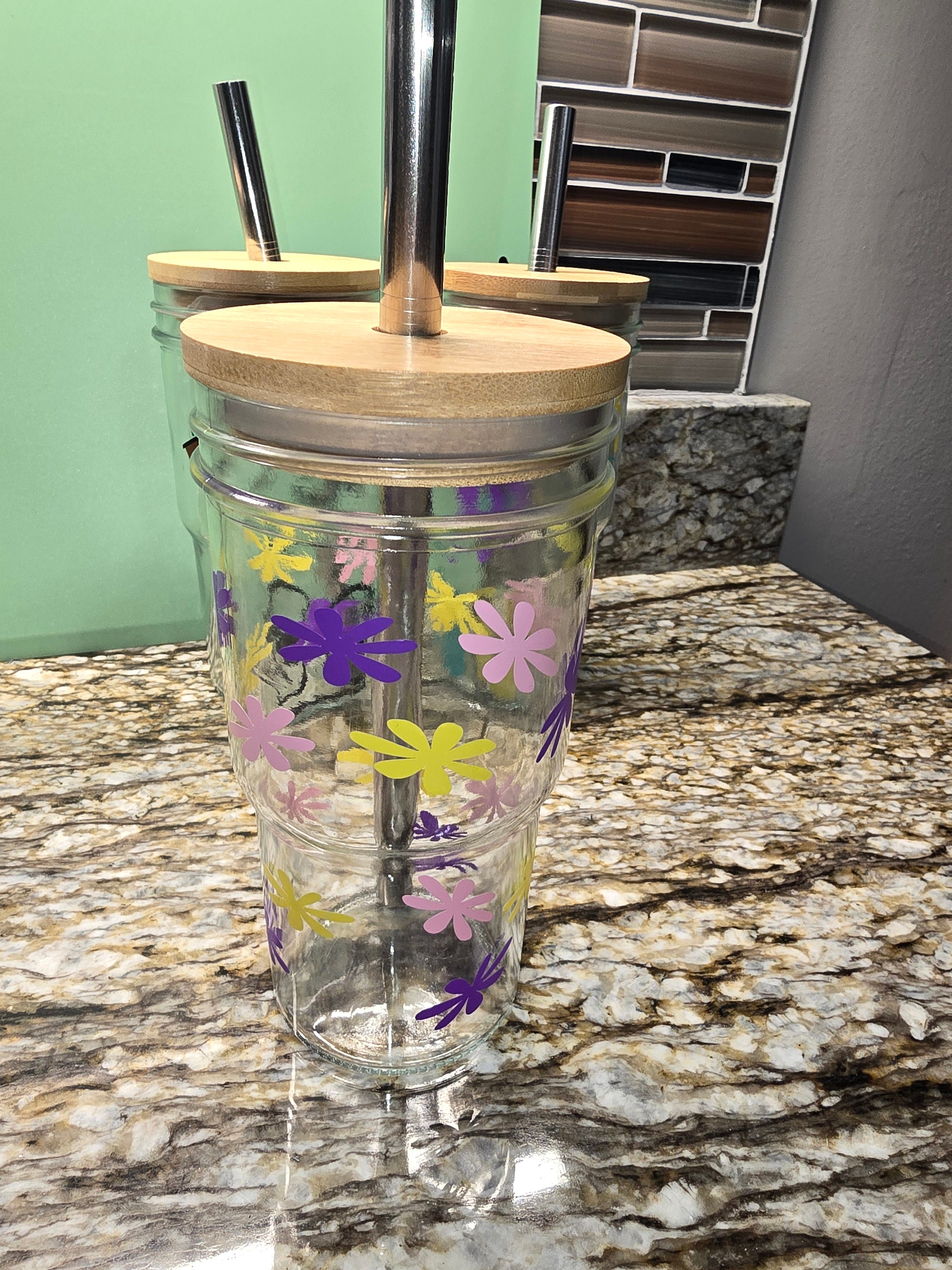 22oz Glass Tumbler - Etsy