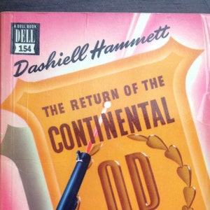Dashiell Hammett The Return of Continental Op First Edition Dell Mapback Pulp Fiction 1947 Rare!