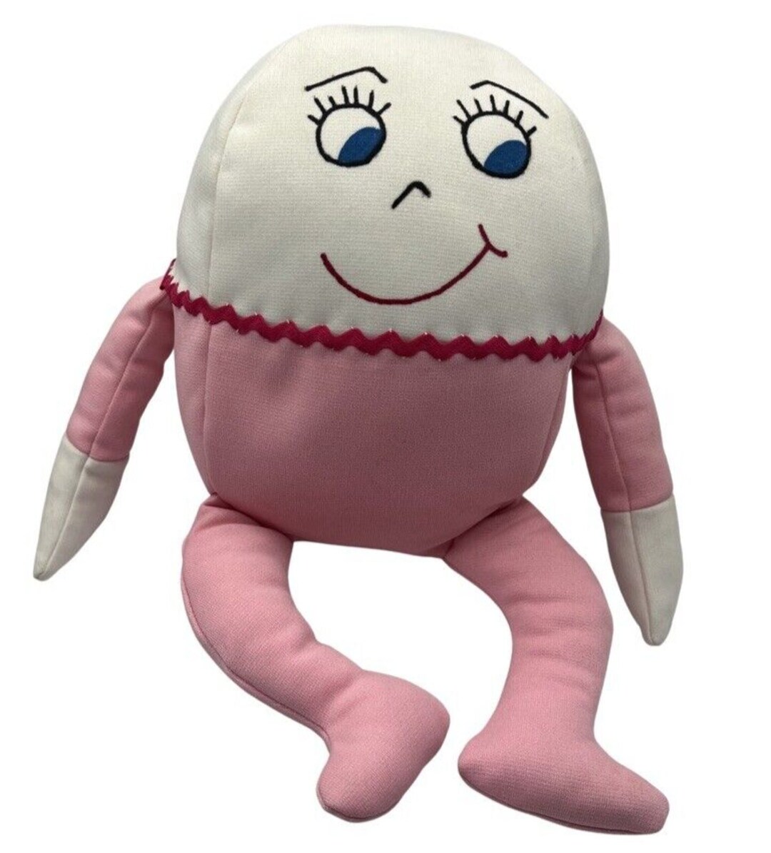 Vintage Humpty Dumpty Plush Handmade Pillow Doll Pink Baby Story Etsy