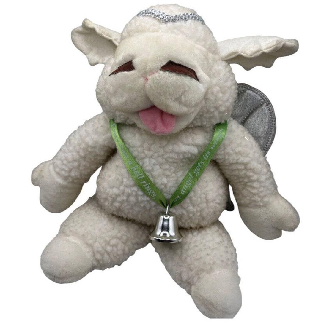 Vintage Baby Lamb Chop Puppet Christmas Angel Plush 1993 Shari Lewis 17