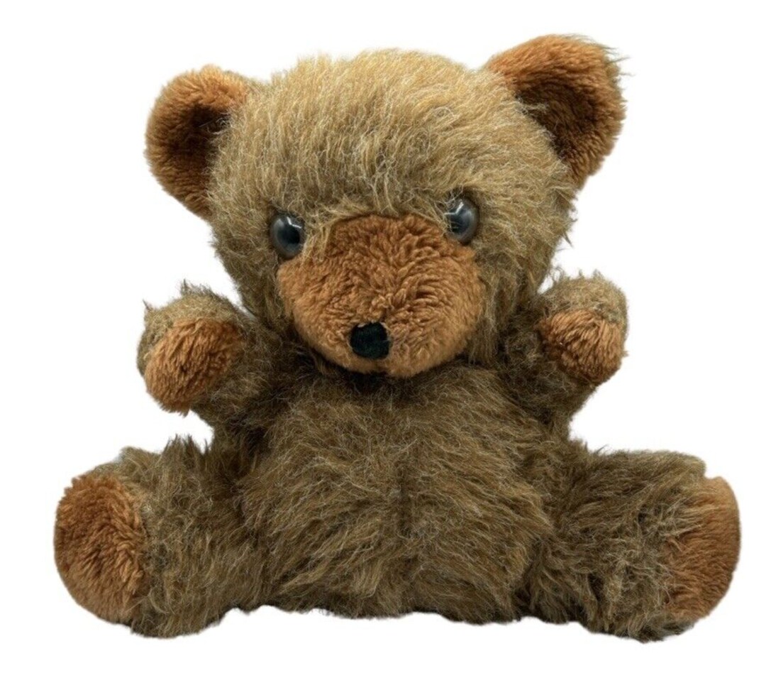 Vintage Antique Brown TEDDY BEAR Plush Stuffed Animal - Etsy