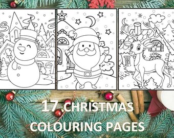 Christmas Colouring Book, Christmas Colouring Pages, Kids Christmas Colouring Book, Christmas Coloring Book, Christmas Coloring Pages