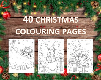 Christmas Colouring Book, Christmas Colouring Pages, Kids Christmas Colouring Book, Christmas Coloring Book, Christmas Coloring Pages