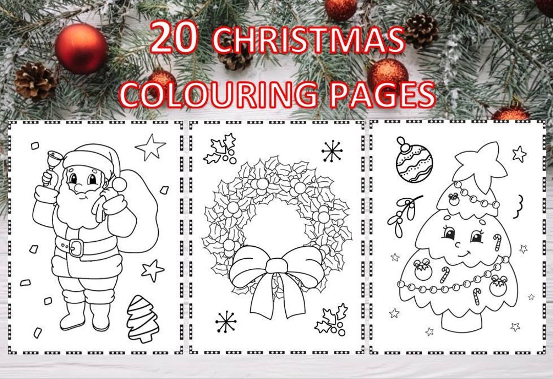 Christmas Colouring Book, Christmas Colouring Pages, Kids Colouring ...