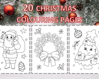 Christmas Colouring Book, Christmas Colouring Pages, Kids Colouring Book, Christmas Coloring Book, Christmas Coloring Pages, Kids Coloring