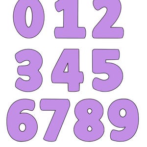 Number Cookie Cutters - custom cookie cutter
