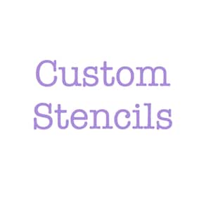 Cookie Stencils for airbrush or royal icing - Custom stencil or pre-made - custom cookie stencil