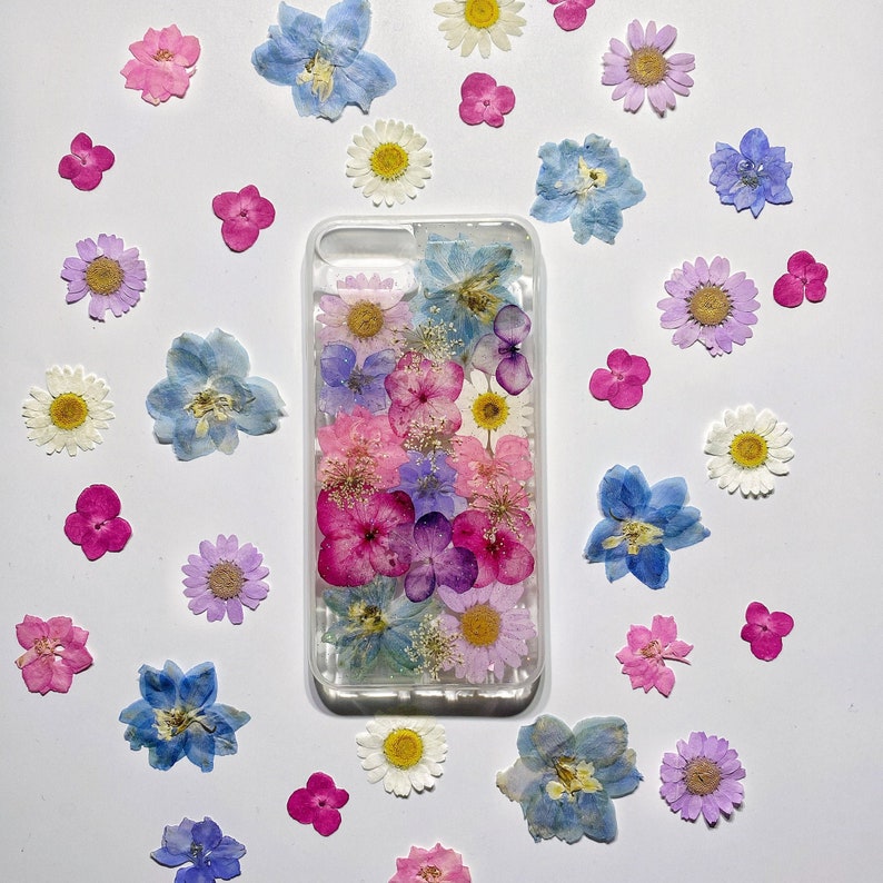 Hand Pressed Flower Case Dried Flower Caseprotective Phone Etsy Australia