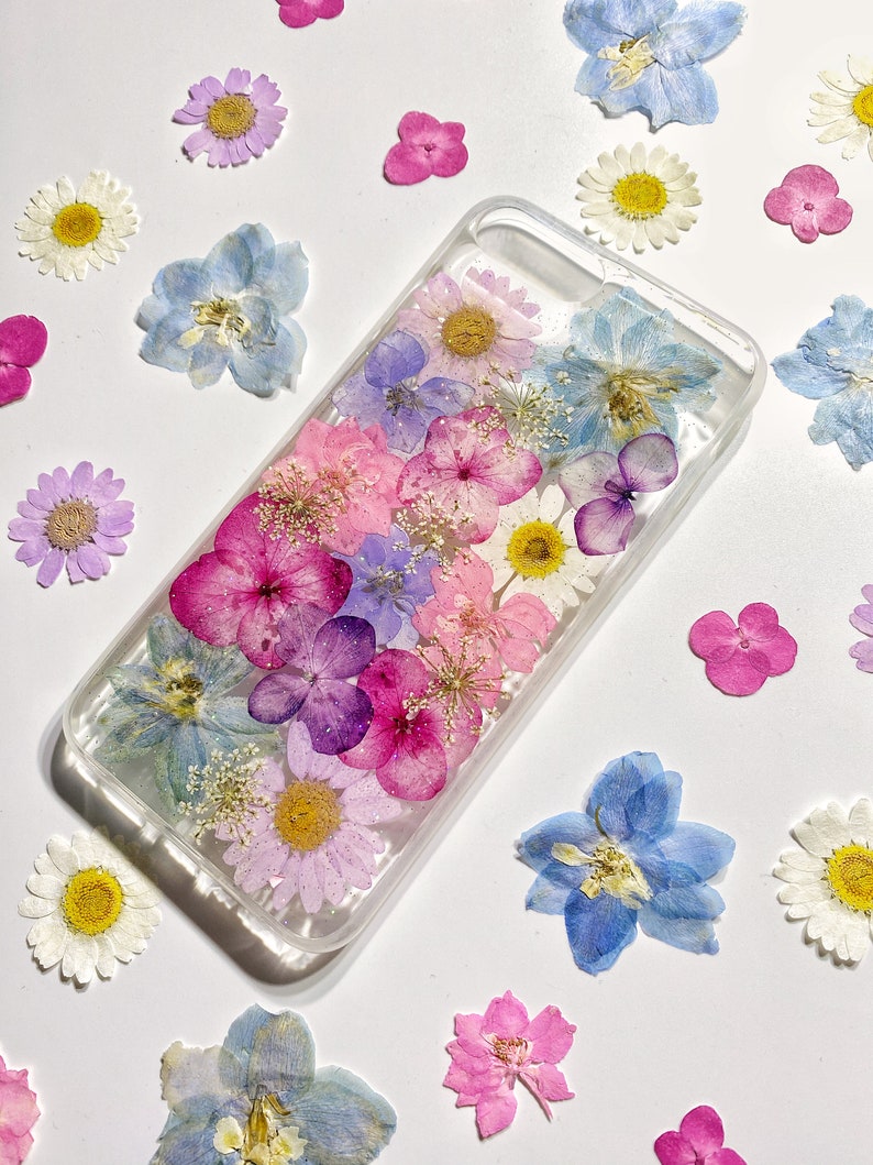 Hand Pressed Flower Case Dried Flower Caseprotective Phone Etsy Australia
