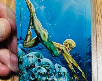 1992 Namorita Super Hero Masterpiece Series! Warriors Trading Card # 56 (EXC)  Vintage card.90s Gifts:) Comic Cards,Memories.