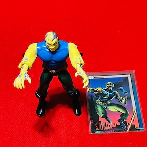 1994 X-Men! Slayback The Uncanny X-men/X-Force (Series 4) Rare! Original Toy biz series Action Figure! has Working Action! +His Trading card