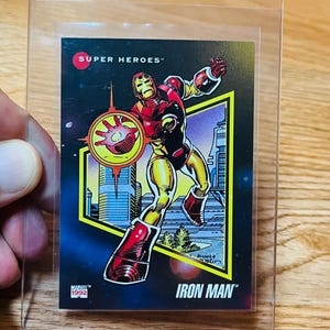 1992 IRON Man Series III Cool Super Trading Card #62 (EXC) Vintage Super Guardian Hero Trading card.90s Gifts:) Comic Cards,Memories.