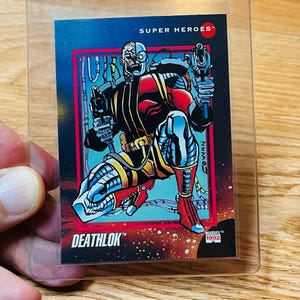 1992 Deathlok Series III Cool Super Trading Card #45 (EXC) Vintage Super Guardian Hero Trading card.90s Gifts:) Comic Cards,Memories.