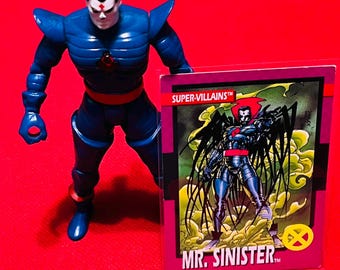1992 Mr. Sinister - X-Men (Series 2) Action Figure - Vintage Toy No Goatee. Original X-men 5”Action figure + card only! By Toy Biz!