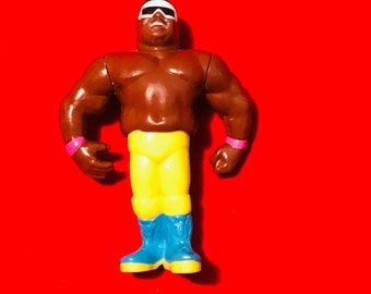 WWF 1991 Koko B. Ware HTF Rare (Series 3) Original Wrestling Action Figure + Trading card! By Titan Sports Inc/Hasbro please read!