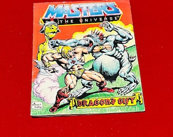 He-man Mini Dragons Gift! 1 Original Comic Masters Of The Universe 1983 Vintage Comic Book + Trading card! 80s Vintage Comics,Gifts,He-Man.