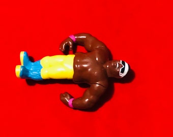 Figurine WWF Hasbro Koko B. Ware Avec Frankie Le Perroquet - 1991 - Vintage