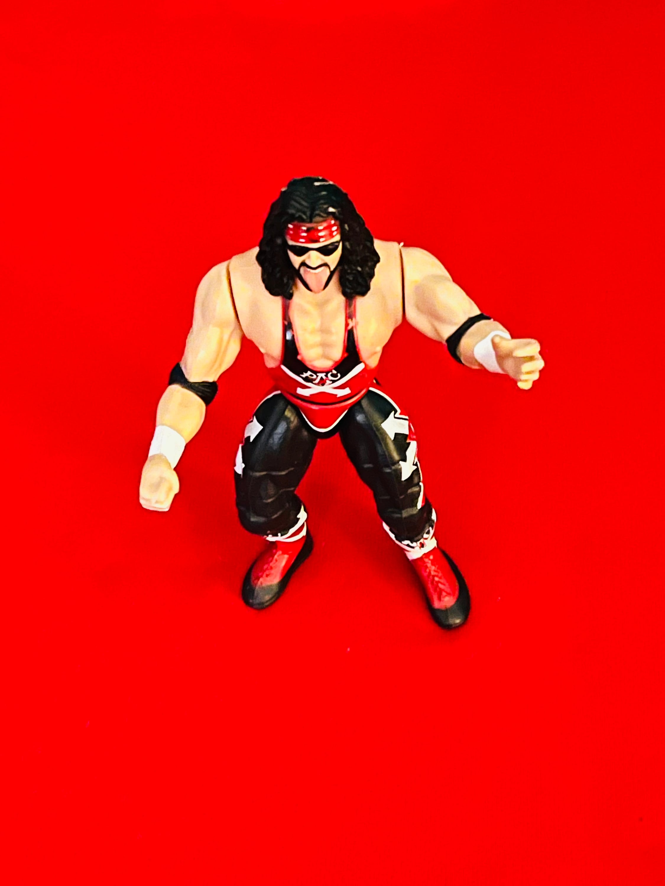 1998 X-PAC! Wrestling Action Figure Red/black/outfit Vintage Toy